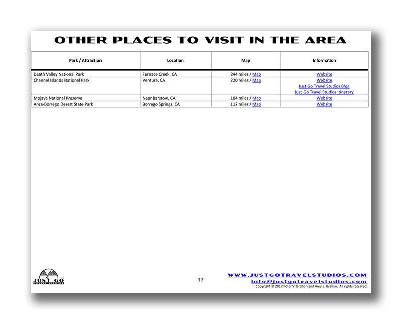 Joshua Tree National Park Itinerary (Digital Download)