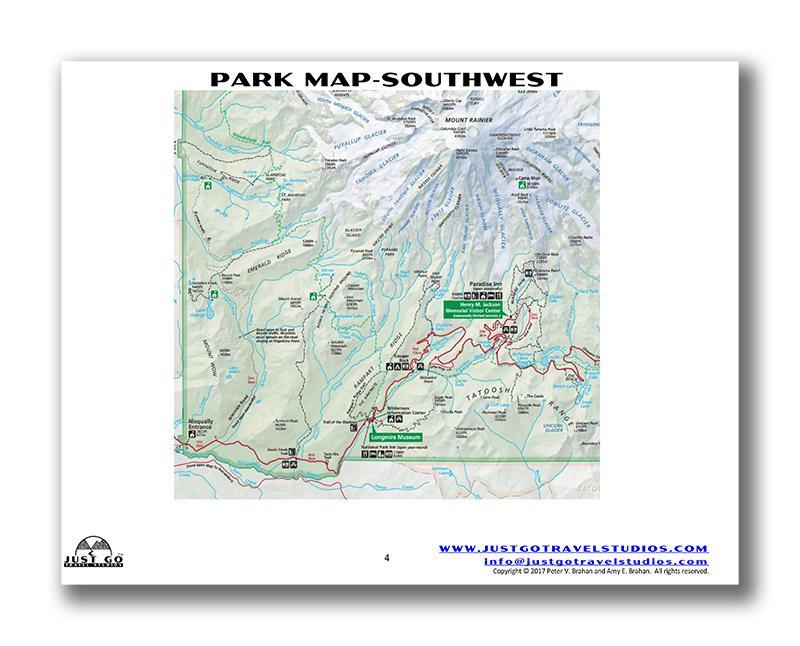 Mount Rainier National Park Itinerary (Digital Download)