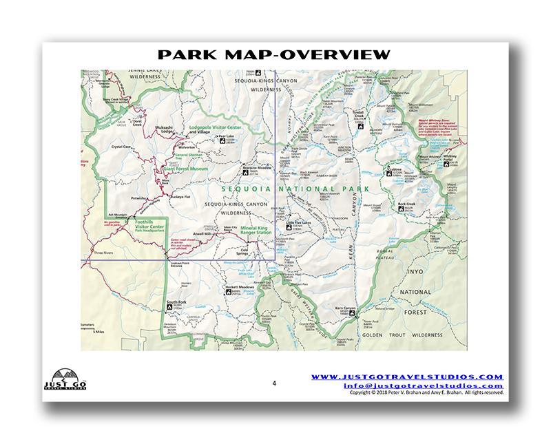 Sequoia National Park Itinerary (Digital Download)