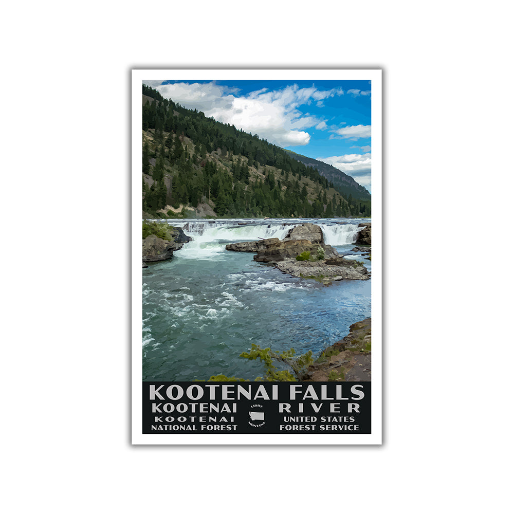 Kootenai falls poster