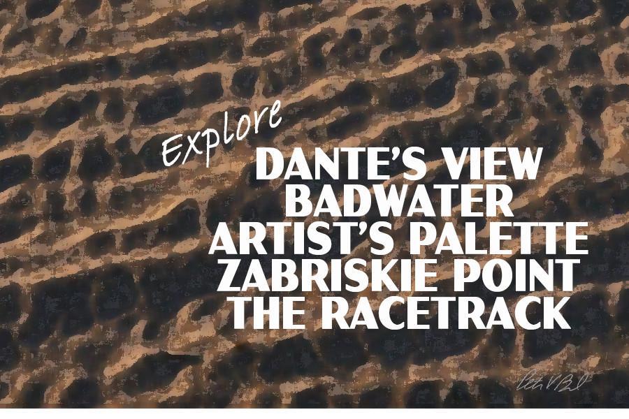 Death Valley National Park Poster-Mesquite Flat Dunes