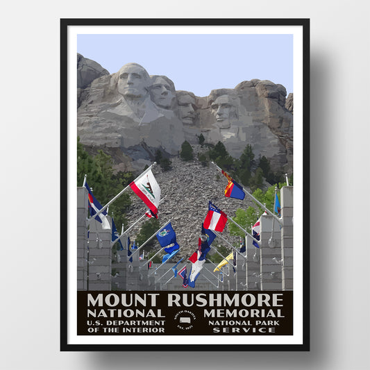 Mount Rushmore National Memorial Poster