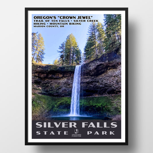 Silver Falls State Park Poster - WPA (Silver Falls in the Spring) - OPF