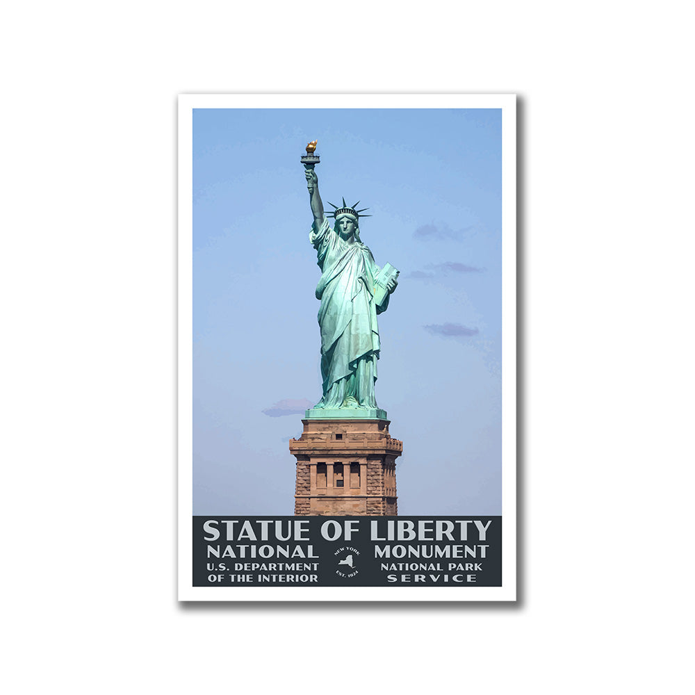 Statue of Liberty National Monument Poster-WPA (Front View)