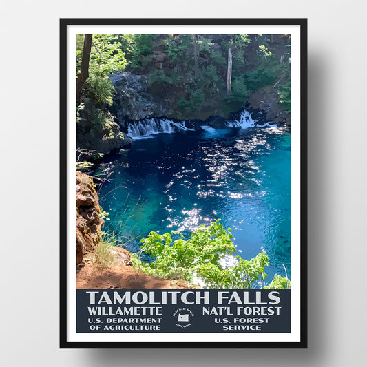 Tamolitch Falls Willamette National Forest Poster