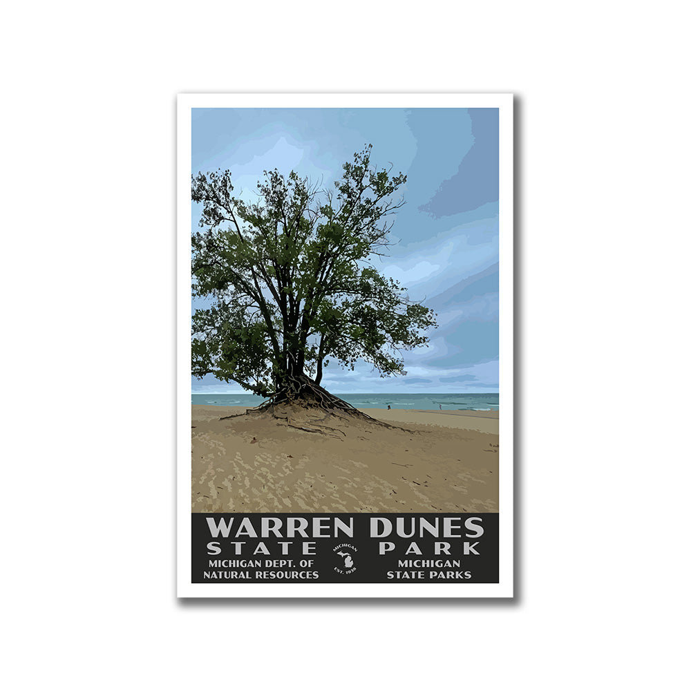Warren Dunes State Park Poster-WPA