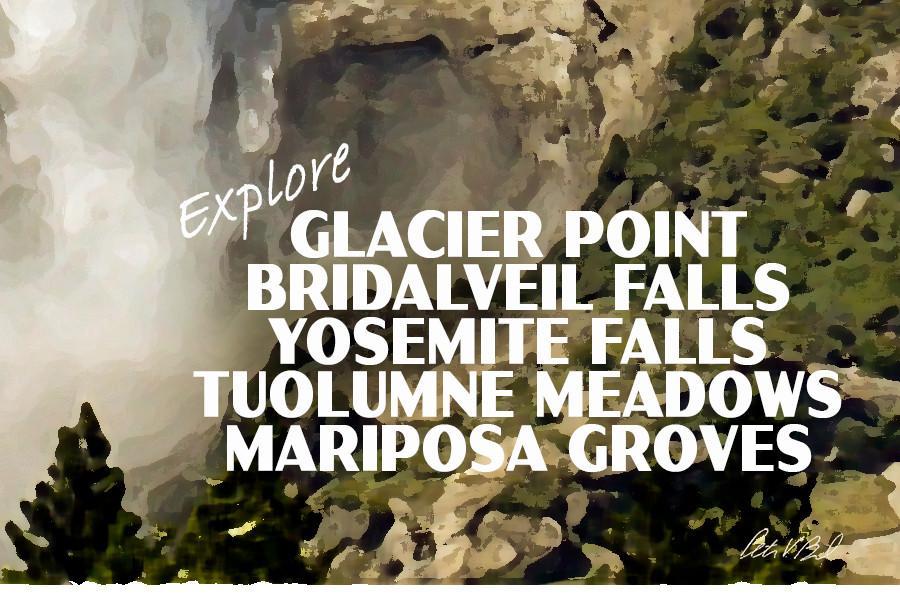 Yosemite National Park Poster-Yosemite Falls