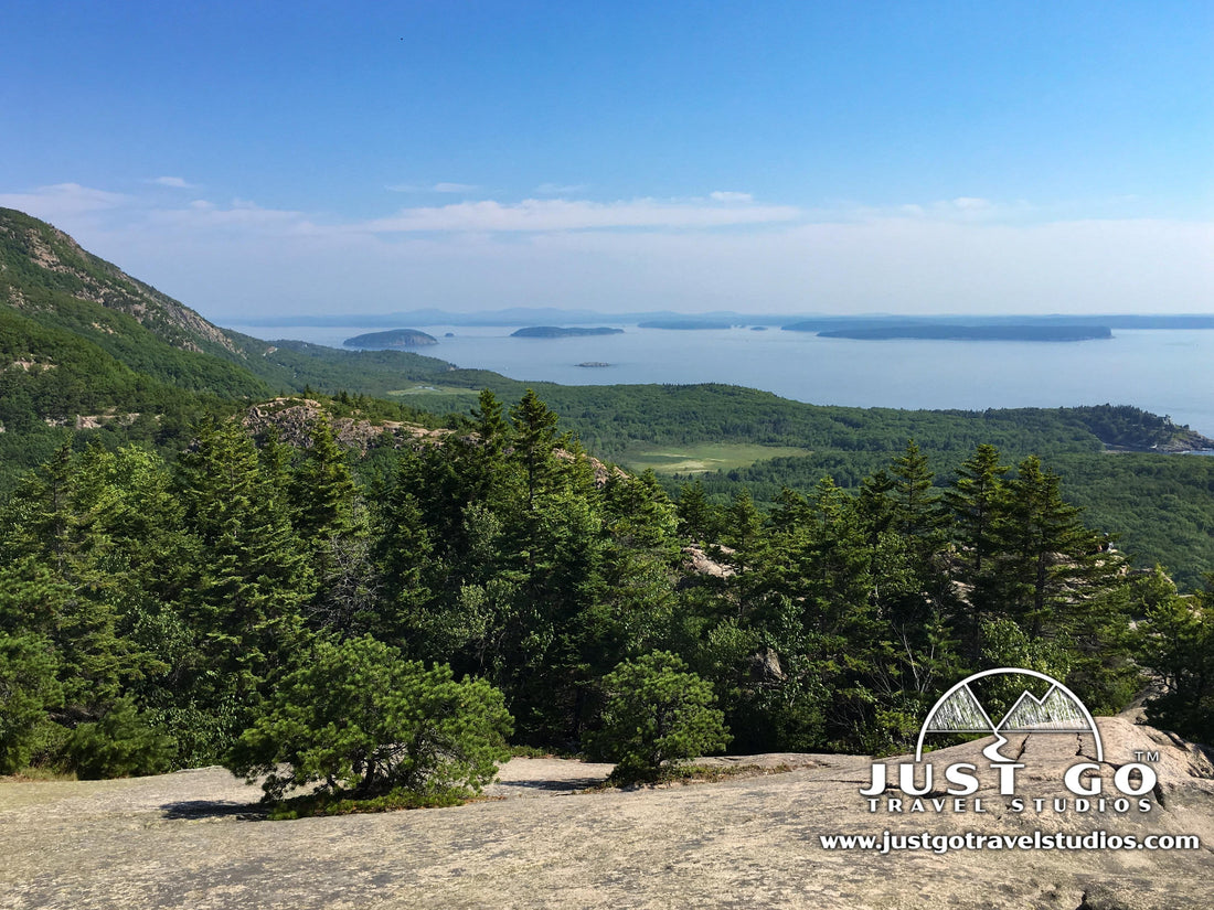 View from the Top of the Beehive Trail in Acadia National Park