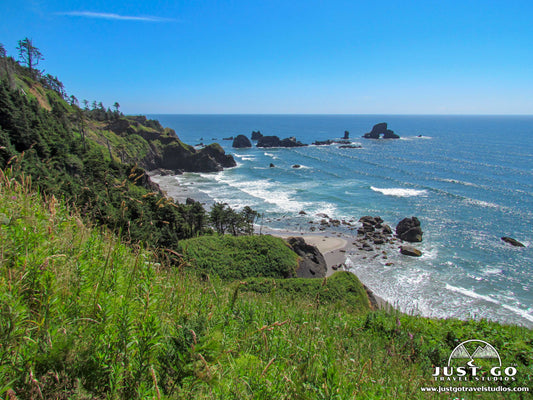 View of the Coastline in Ecola State Park
