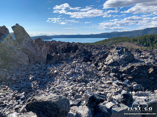 Big Obsidian Flow in Newberry National Volcanic Monument