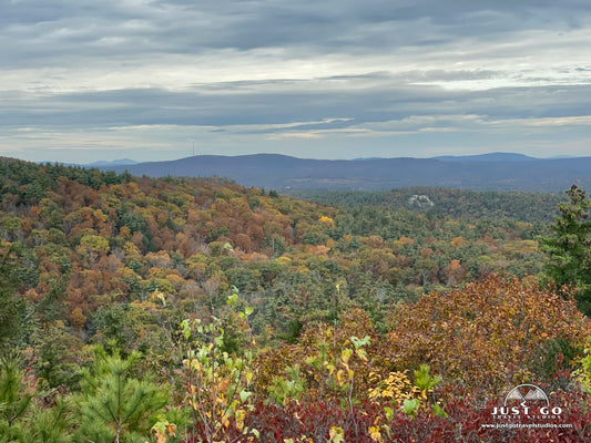 View in the fall from South Mountain in Pawtuckaway State Park