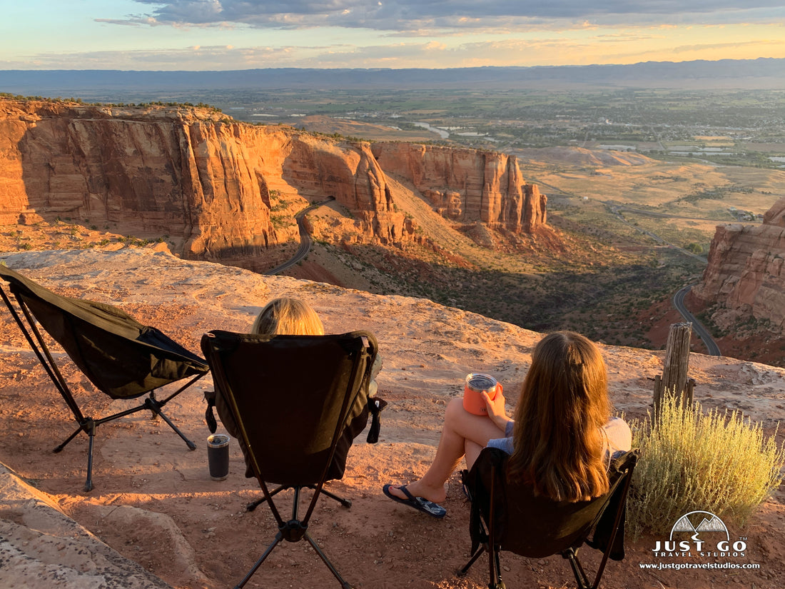 View from a campsite in Colorado National Monument