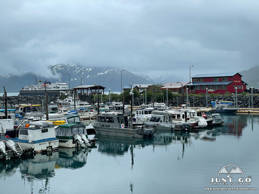 Boats in the harbor in Whittier, Alaska