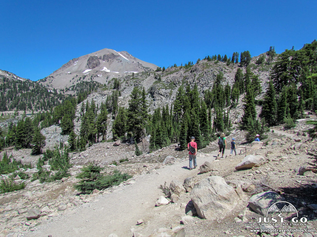 Lassen Volcanic National Park hikers