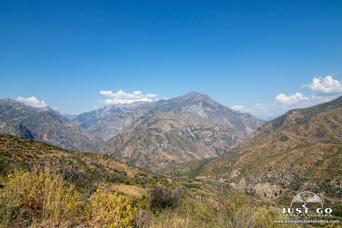 View of Kings Canyon National Park from the entrance road