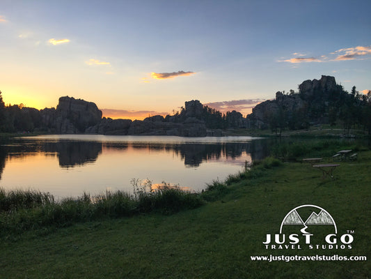 Sylvan Lake at Sunset in Custer State Park