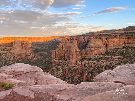 Sunset from the Canyon Rim Trail at Colorado National Monument