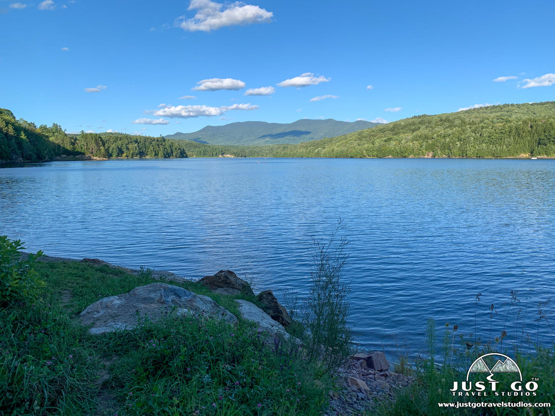 Waterbury Reservoir in Little River State Park in Vermont