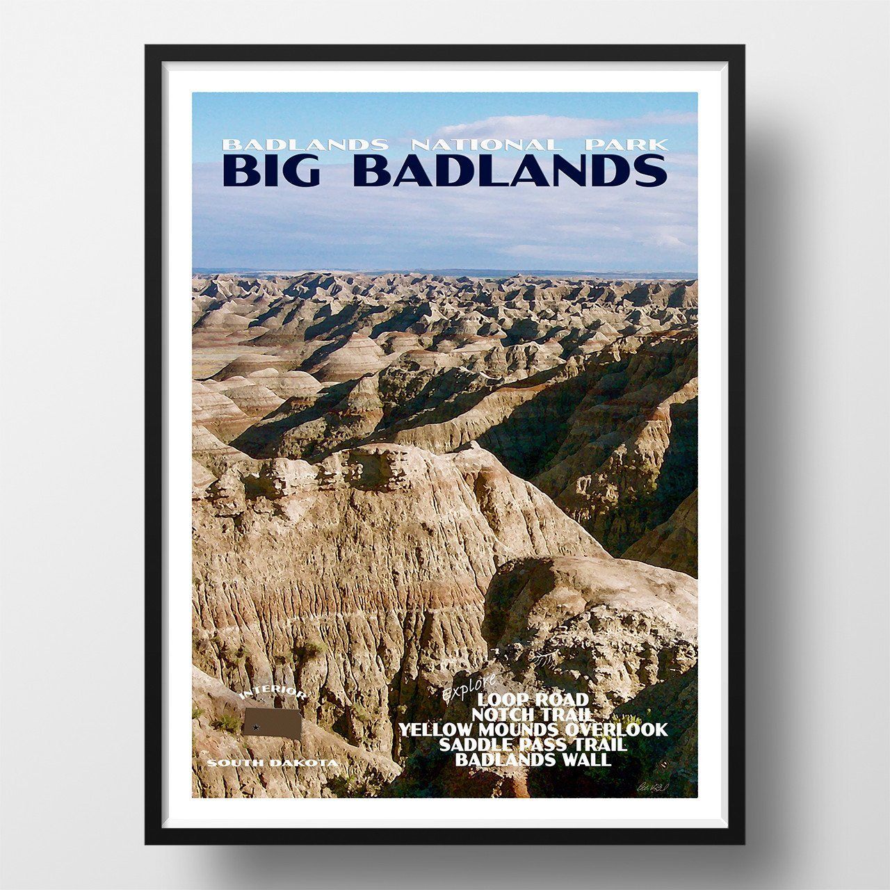North and South Dakota National Park Posters