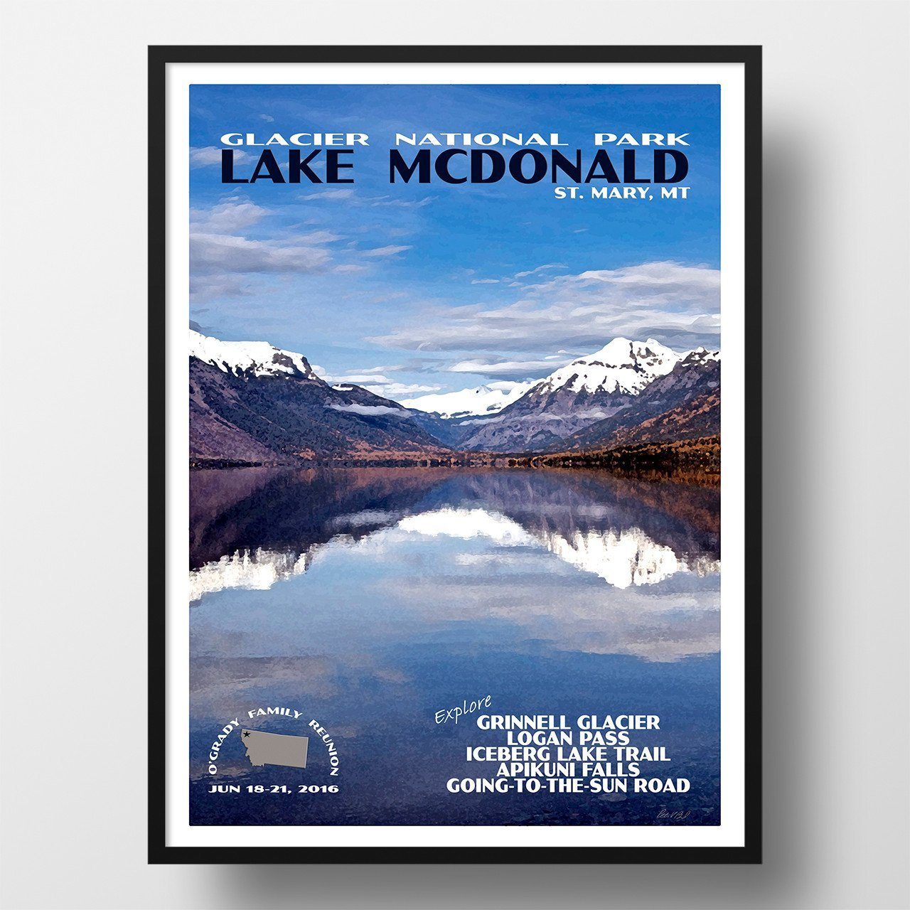 Montana and Wyoming National Park Posters