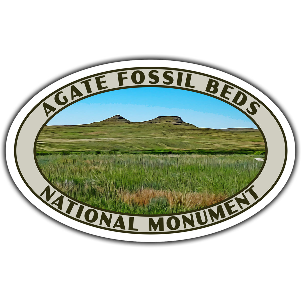 Agate Fossil Beds national monument sticker