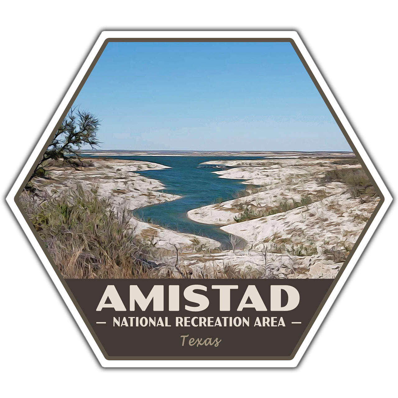 Amistad national recreation area sticker