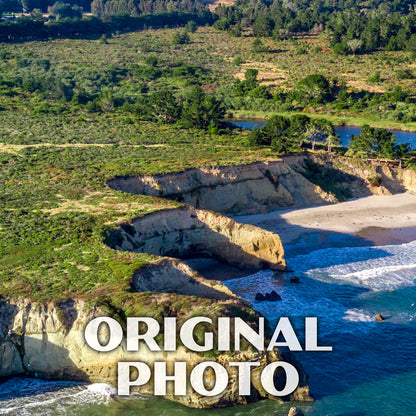 Ano Nuevo State Park Poster-WPA (Beach View)