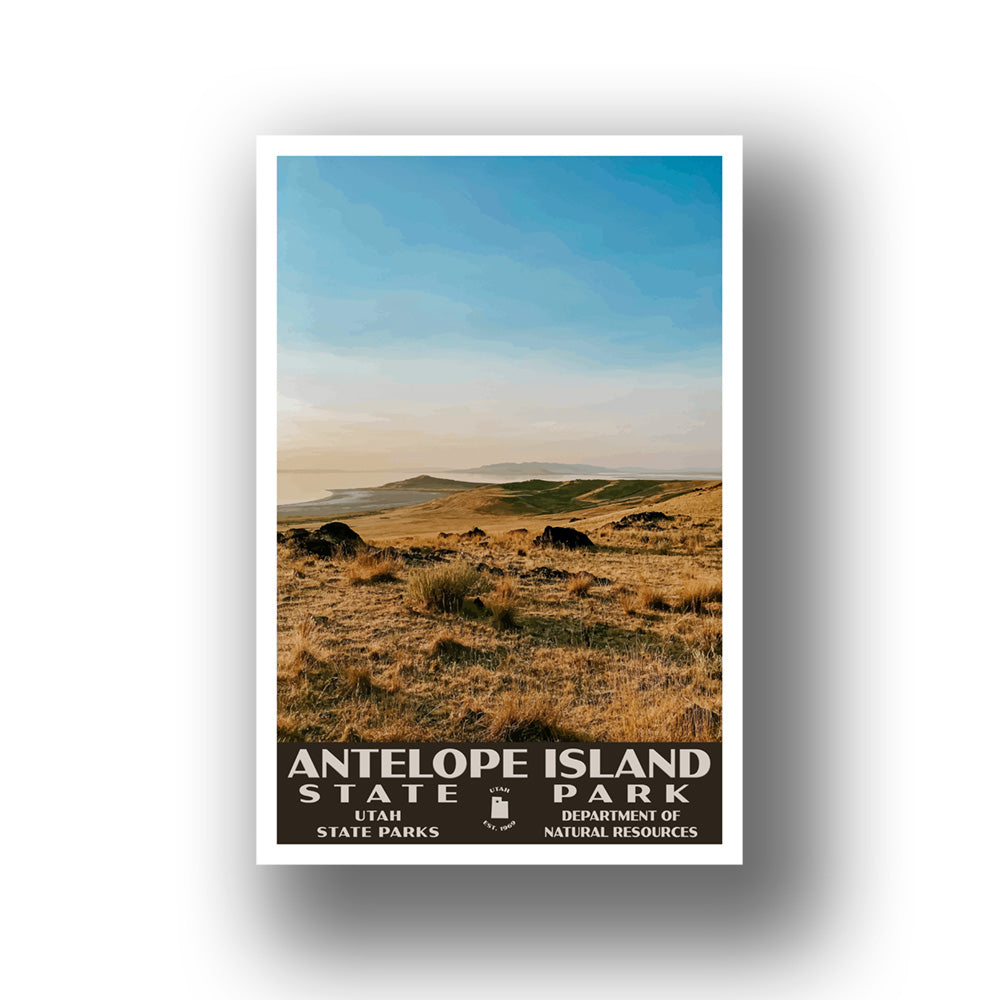Antelope Island State Park Poster-WPA (Island View)