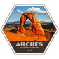 arches national park sticker