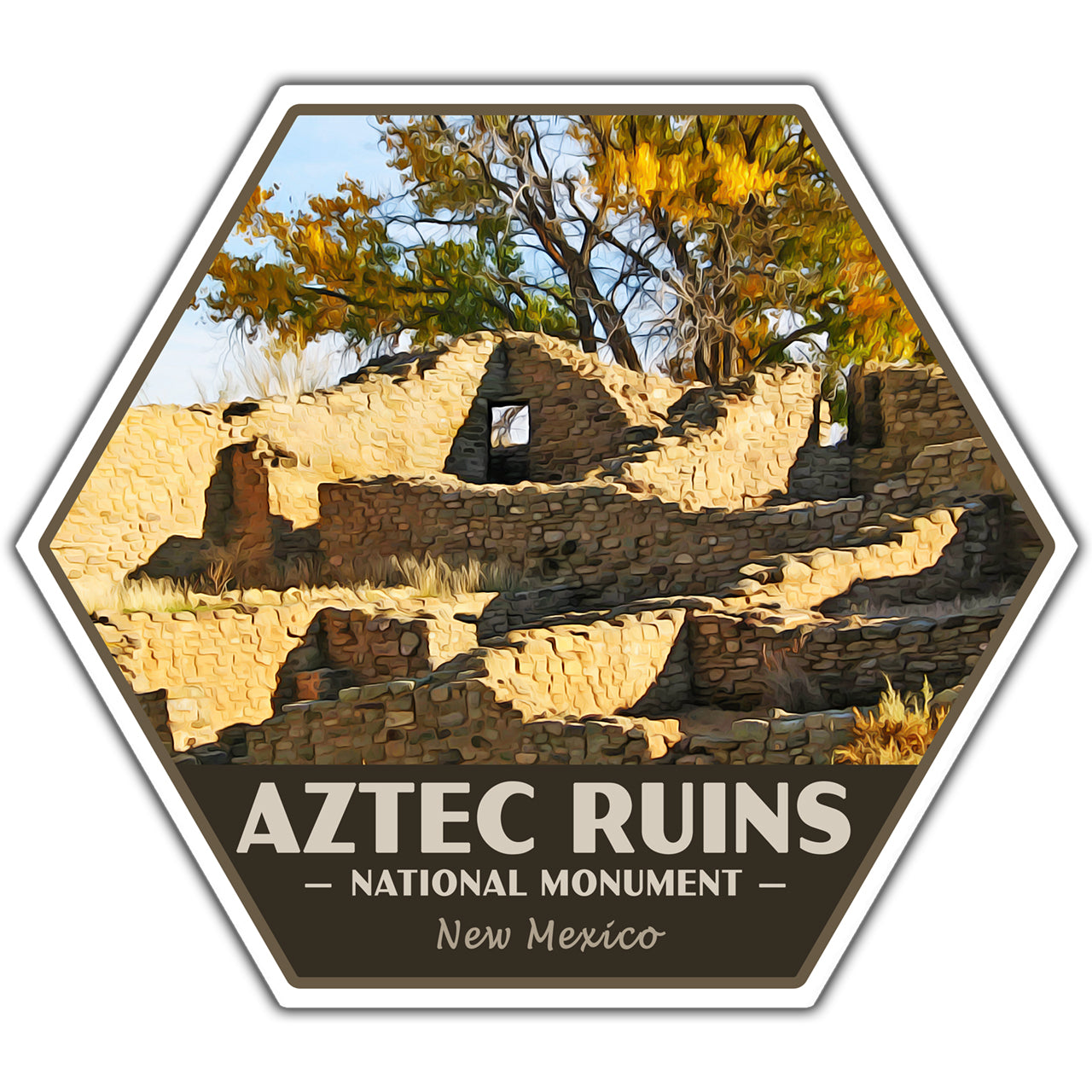 Aztec Ruins national monument sticker