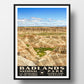 badlands national park poster