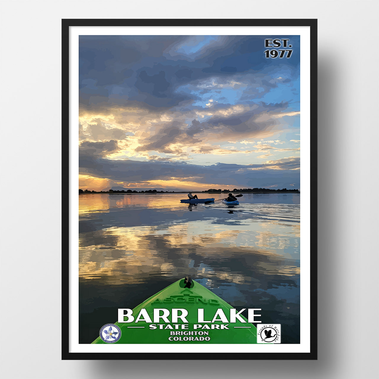 barr lake state park poster