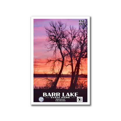 Barr Lake State Park Poster - WPA (Sunset) - CPF / FOBL