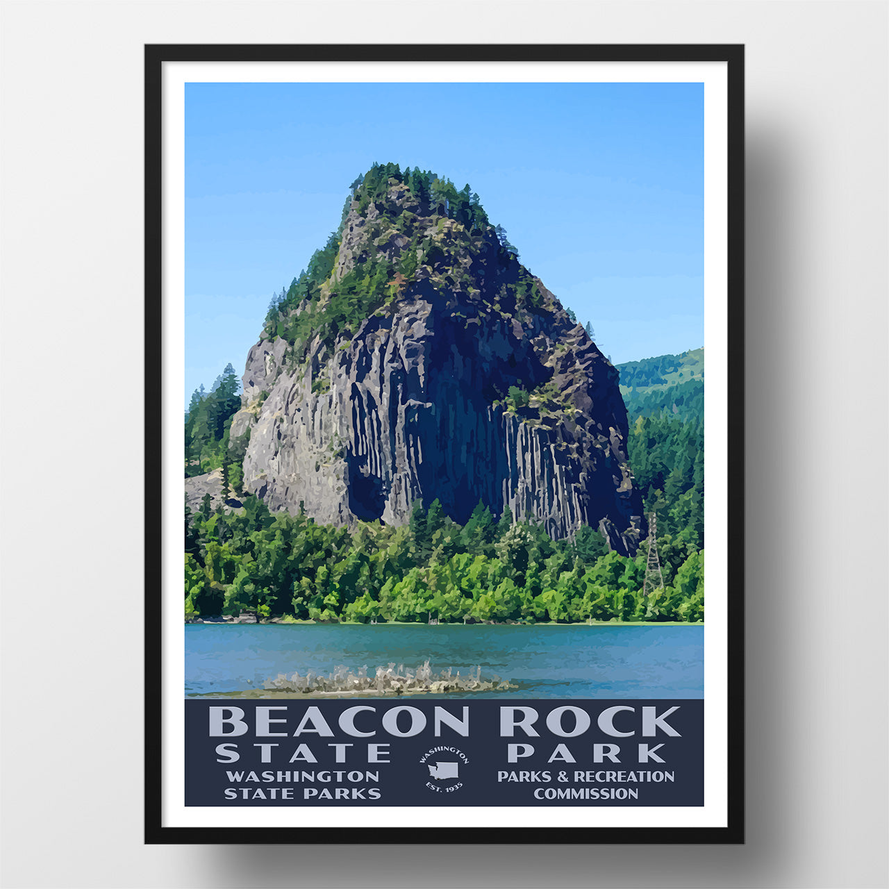 beacon rock state park poster