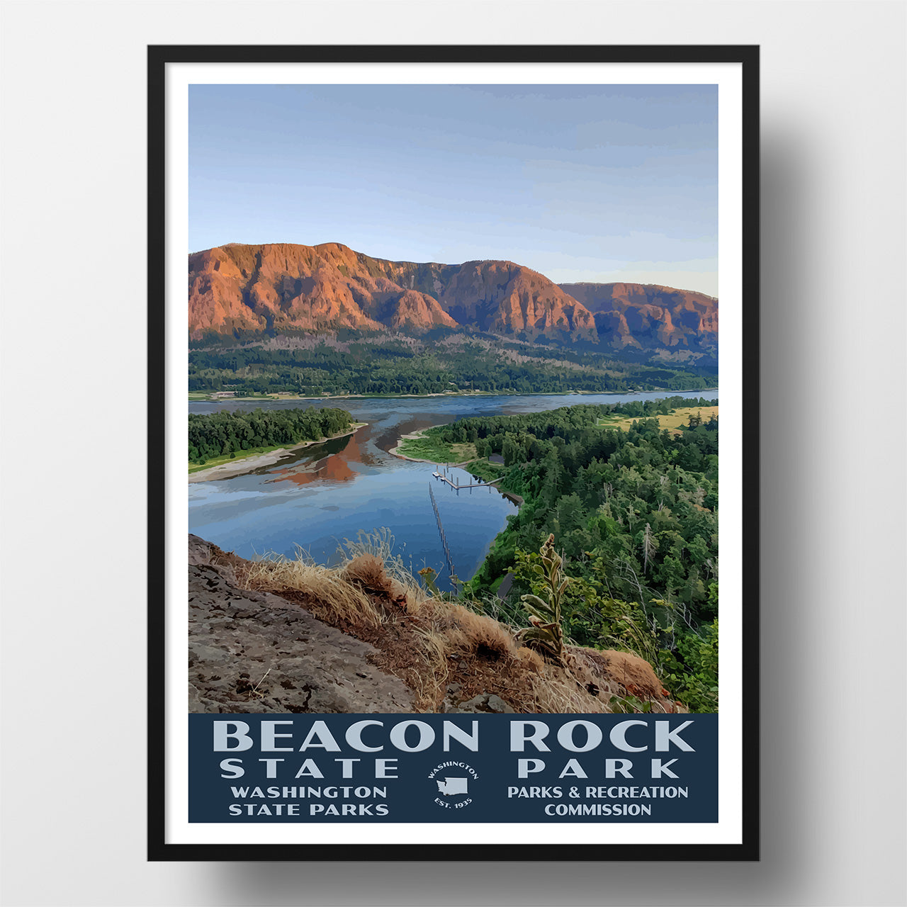 beacon rock state park poster