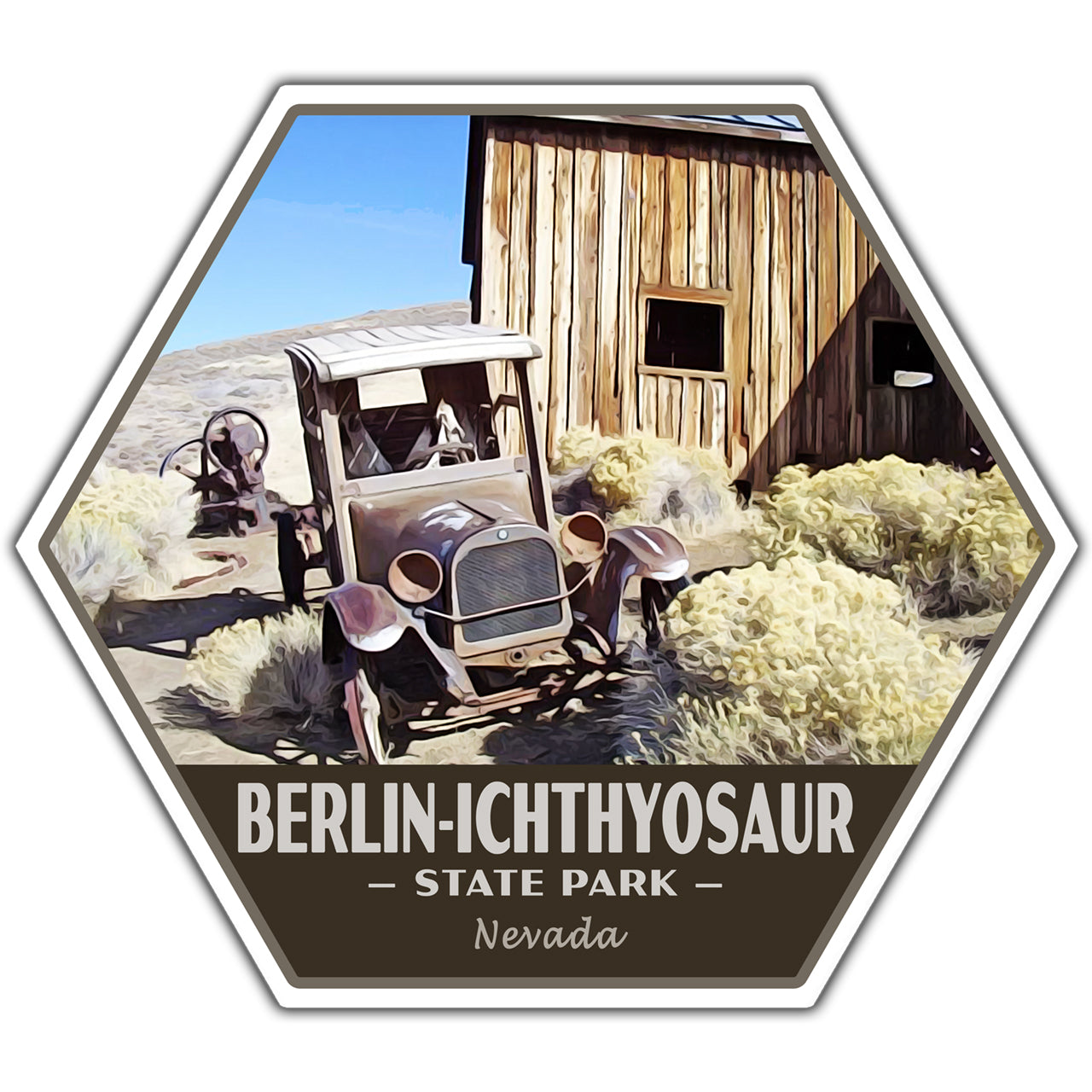 Berlin-Ichthyosaur state park sticker