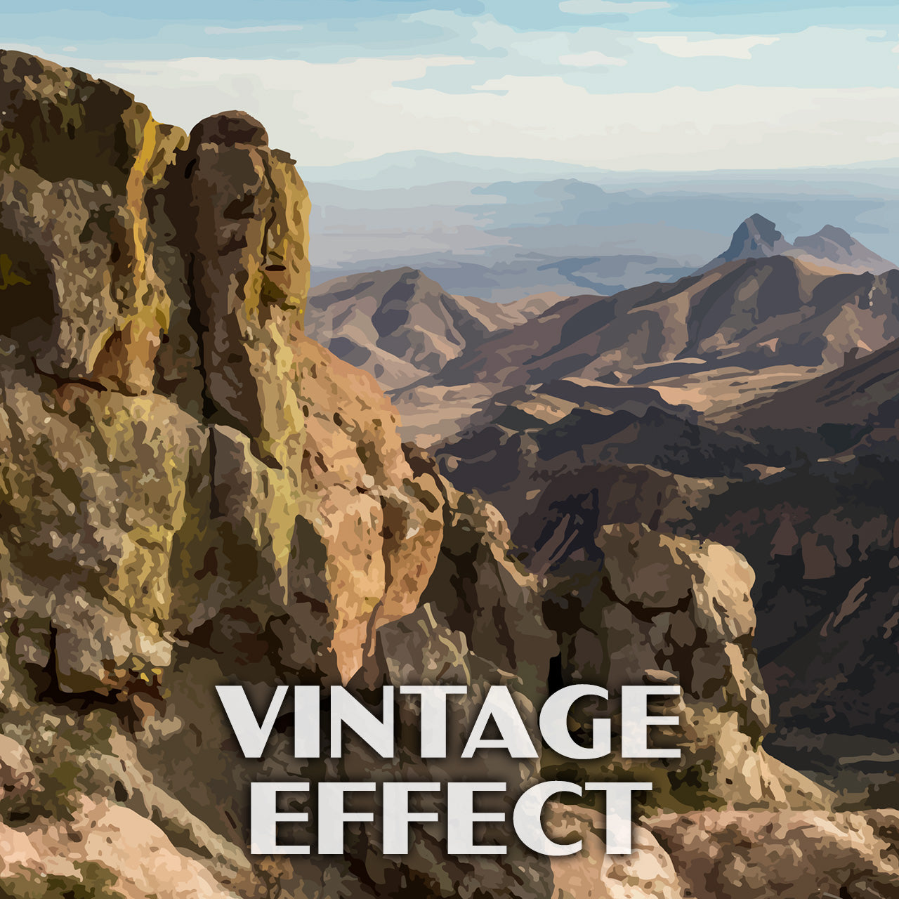 Big Bend National Park Poster-WPA (Lost Mine Trail)