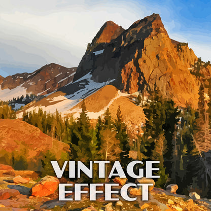 Big Cottonwood Canyon Poster-WPA (Sundial Peak) (Utah State)