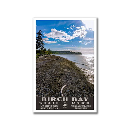 Birch Bay State Park Poster-WPA (Beach View)