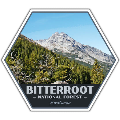 Bitterroot national forest sticker