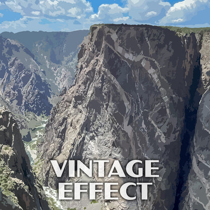 Black Canyon of the Gunnison National Park Poster-WPA (Gunnison Point)