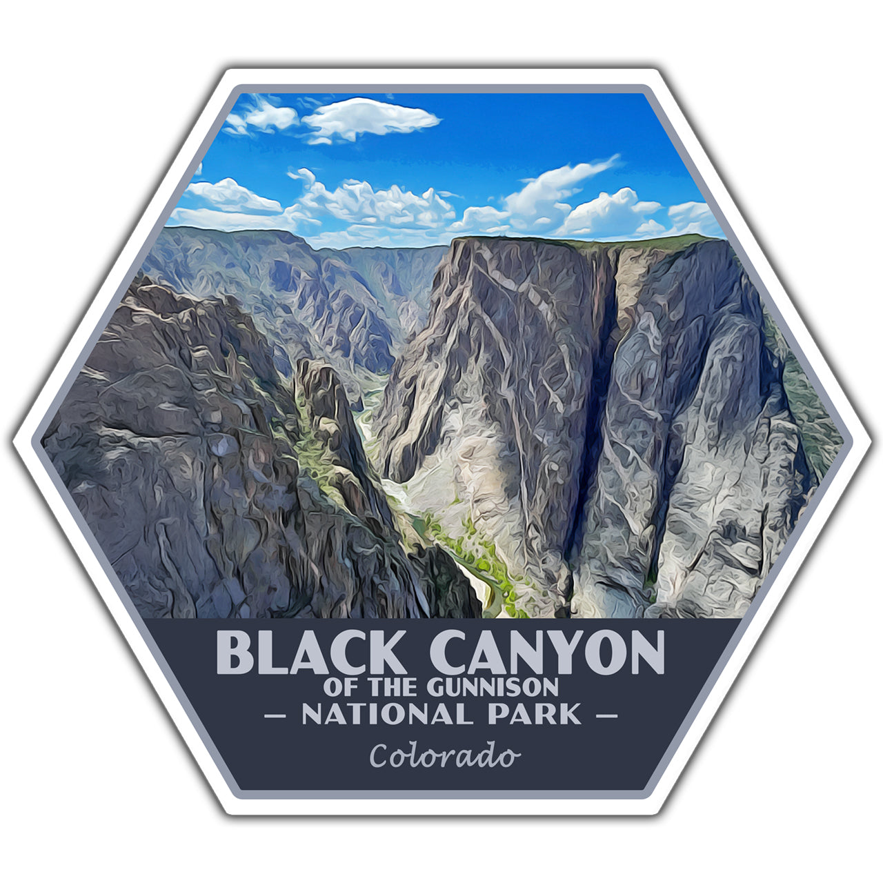 black canyon of the gunnison national park sticker