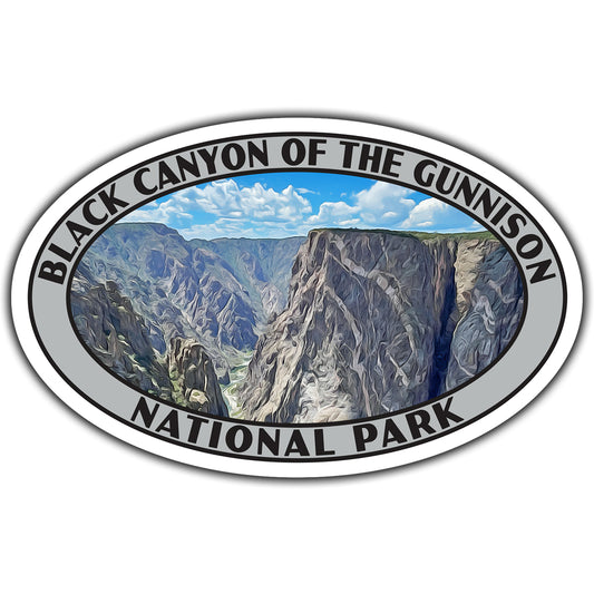 Black Canyon of the Gunnison National Park Sticker (Painted Wall)