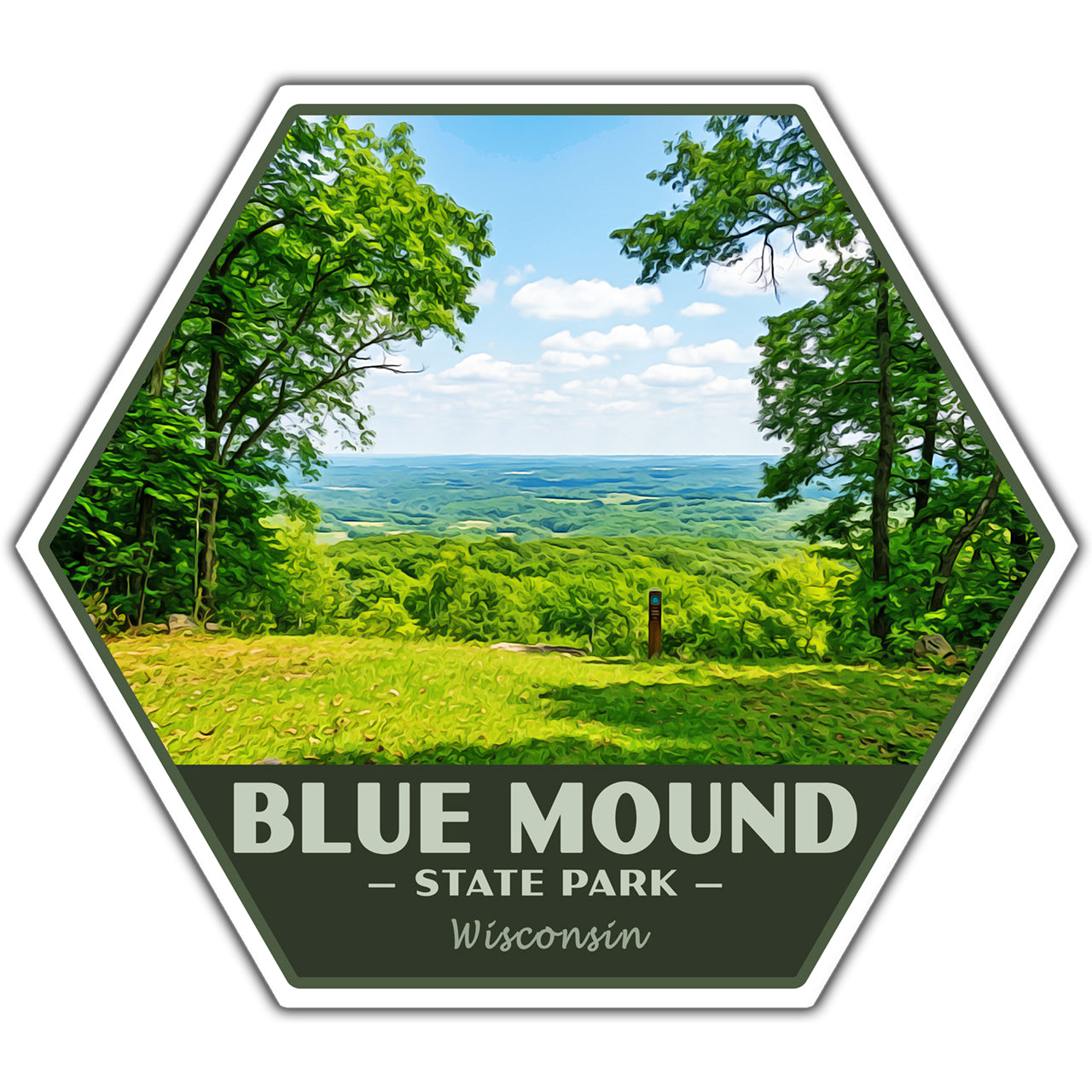 Blue Mound state park sticker