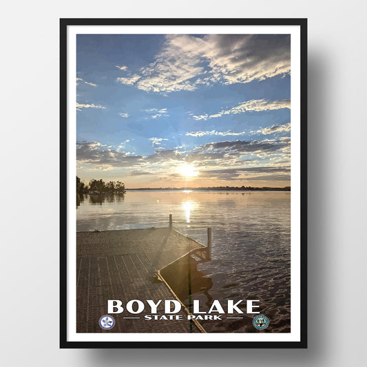 Boyd Lake State Park Poster - WPA (Dock) - CPF / BLSP