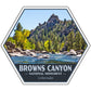 Browns Canyon national monument sticker
