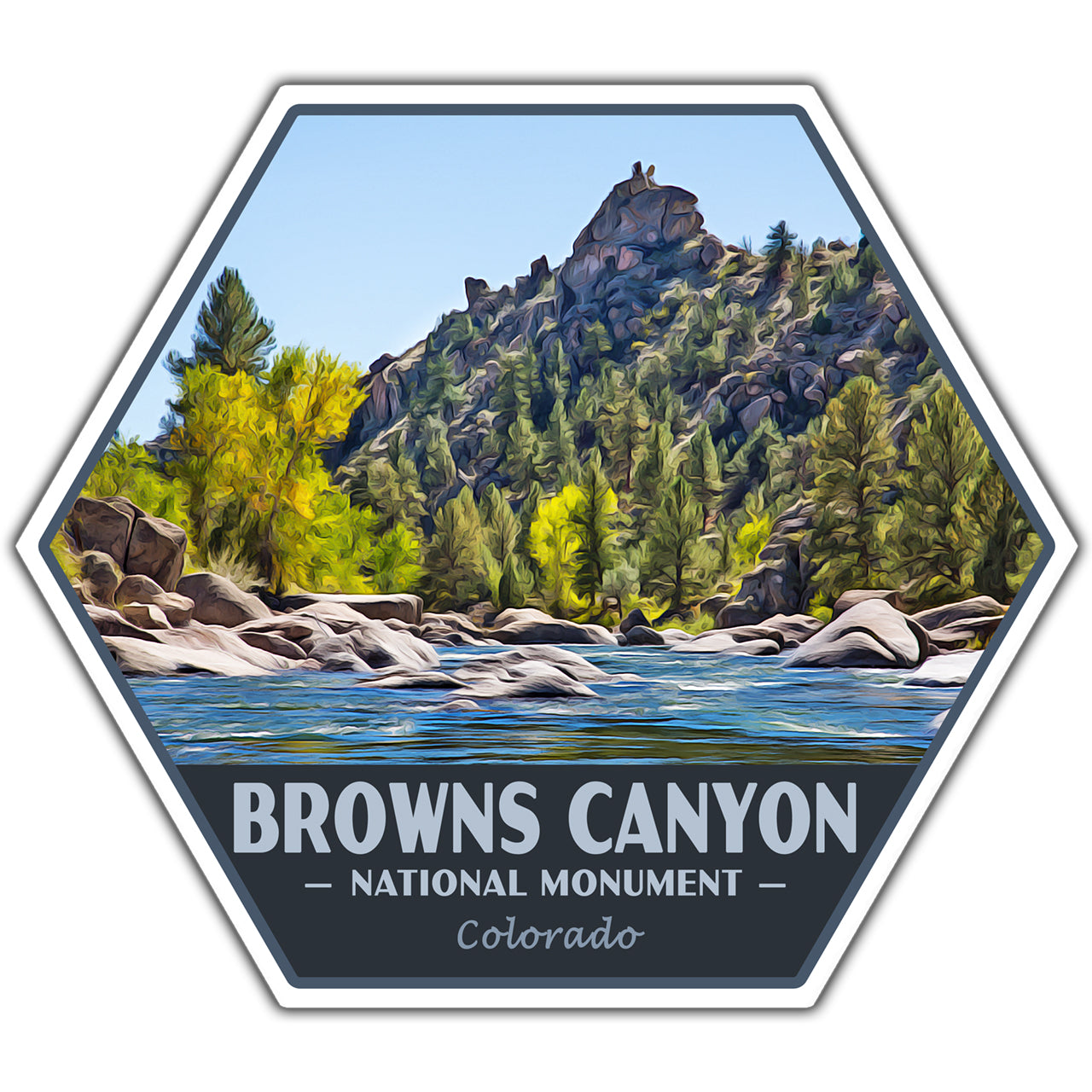 Browns Canyon national monument sticker