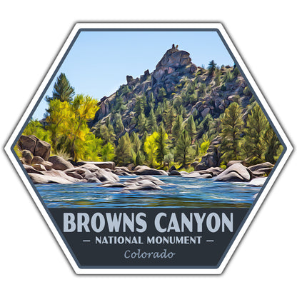 Browns Canyon national monument sticker