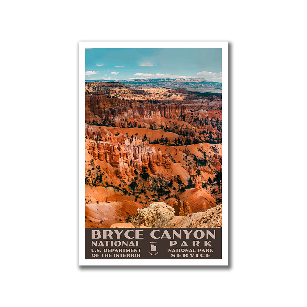 Bryce Canyon National Park Poster-WPA (Amphitheater 2)