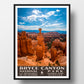 bryce canyon national park poster